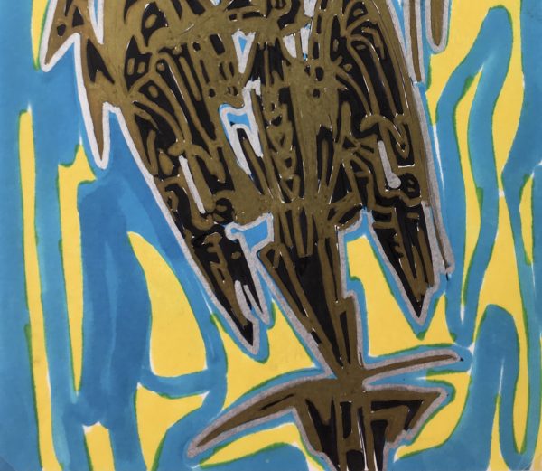 Modern Original Art - Modern, Abstract Bird, C.1980