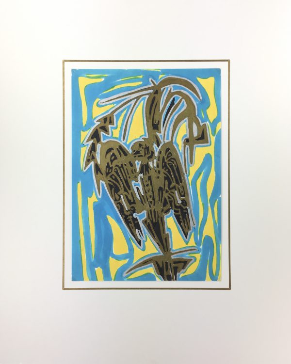 Modern Original Art - Modern, Abstract Bird, C.1980