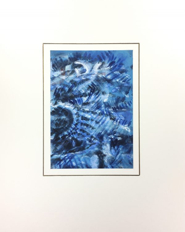 Modern Original Art - Blue Modern, FL, C.1970