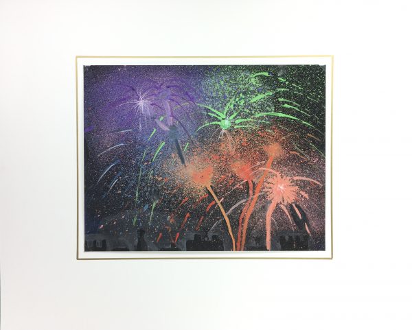 Modern Original Art - Fireworks, French, C.1970