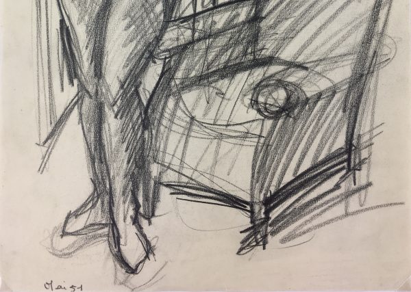 Nudes Original Art - Female Nude, French, 1951