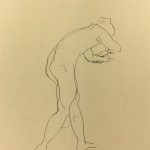 Nudes Original Art - Male Nude, N. Dolce, c.1960