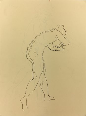 Nudes Original Art - Male Nude, N. Dolce, c.1960