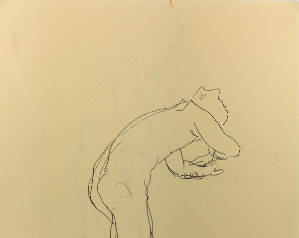 Nudes Original Art - Male Nude, N. Dolce, c.1960