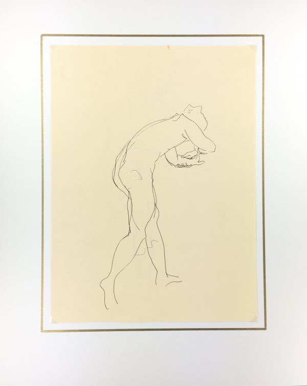 Nudes Original Art - Male Nude, N. Dolce, c.1960