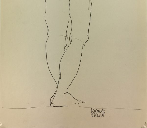 Nudes Original Art - Female Nude, N. Dolce, c.1960
