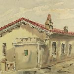 Provence, France Original Art - The Village, S. Gaidon, c.1950
