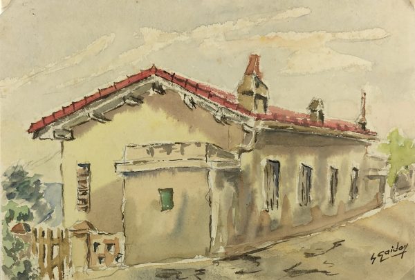 Provence, France Original Art - The Village, S. Gaidon, c.1950