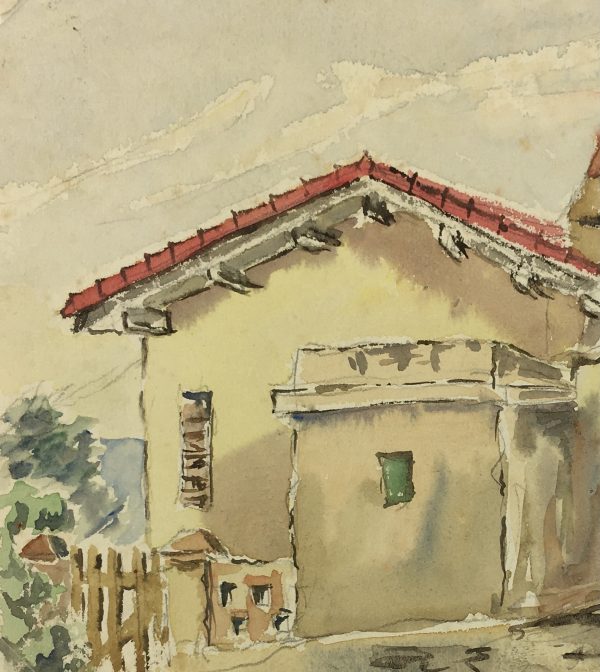 Provence, France Original Art - The Village, S. Gaidon, c.1950