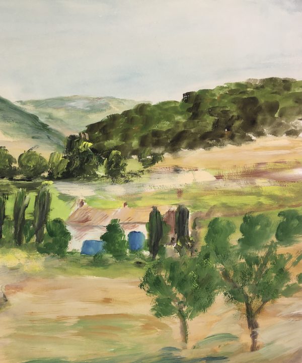 Provence, France Original Art - Verdant Country, French, 1990s