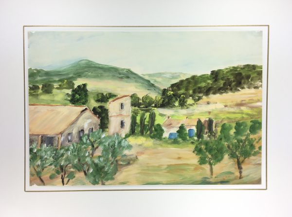 Provence, France Original Art - Verdant Country, French, 1990s