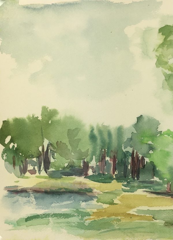 Rivers Original Art - Serene Trees, A.C., c. 1950