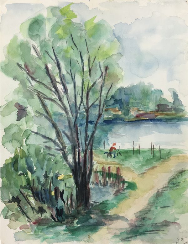 Rivers Original Art - Riverside, A.C., c. 1950