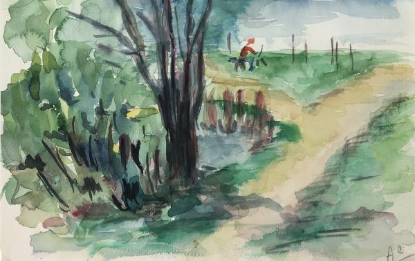 Rivers Original Art - Riverside, A.C., c. 1950