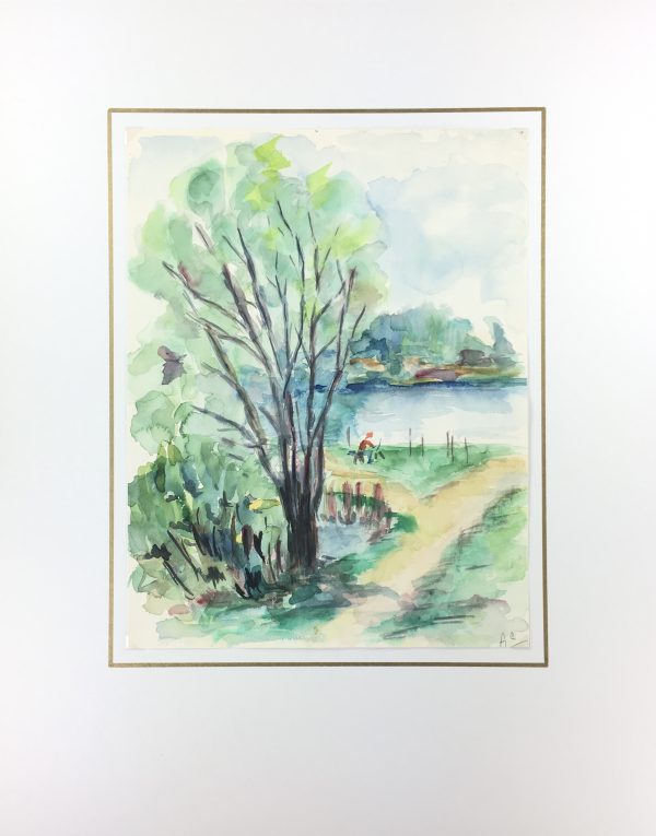 Rivers Original Art - Riverside, A.C., c. 1950