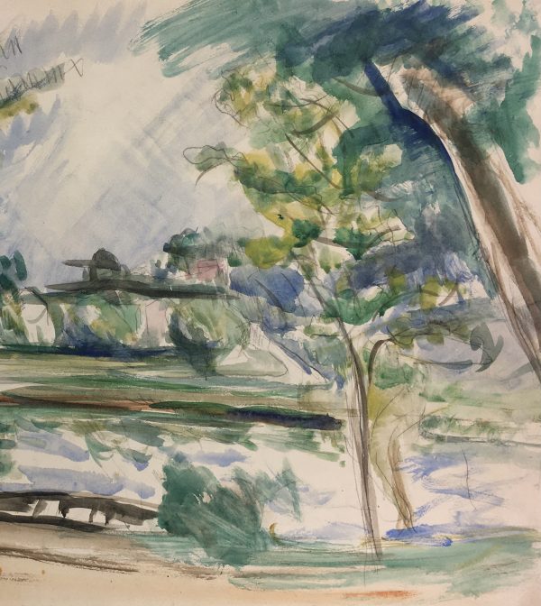 Rivers Original Art - Devèze, FR, Signed, French, c. 1950