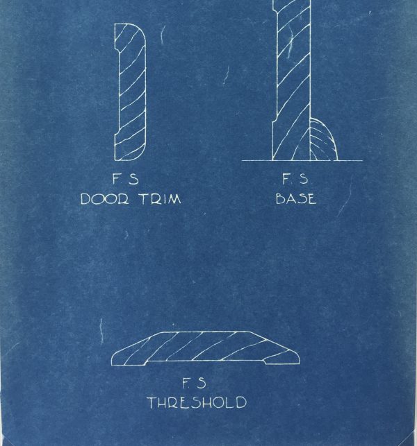 Technical Drawing Original Art - Living Quarters, USACE, 1950
