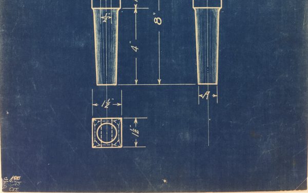 Technical Drawing Original Art - Blueprint, New York Central Rail, 1924
