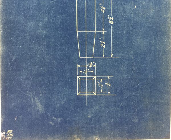 Technical Drawing Original Art - Blueprint, New York Central Rail, 1924