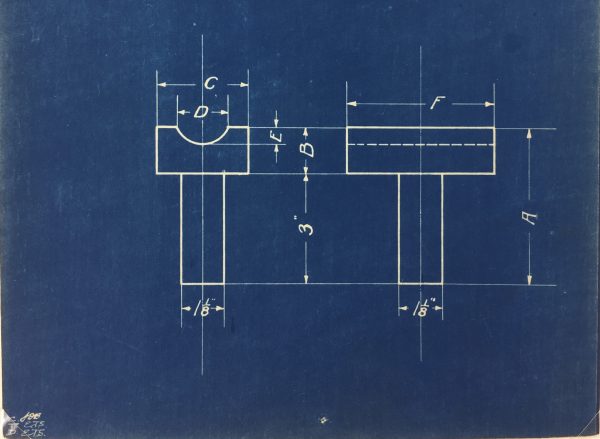 Technical Drawing Original Art - Blueprint, New York Central Rail, 1924