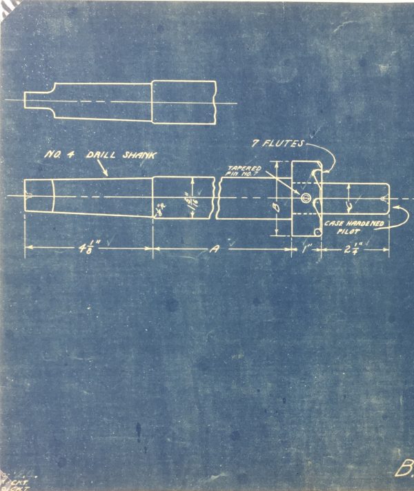 Technical Drawing Original Art - Blueprint, New York Central Rail, 1924