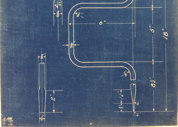 Technical Drawing Original Art - Blueprint, New York Central Rail, 1924