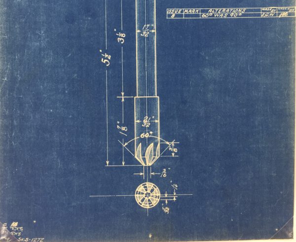 Technical Drawing Original Art - Blueprint, New York Central Rail, 1924