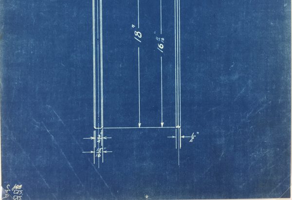Technical Drawing Original Art - Blueprint, New York Central Rail, 1924