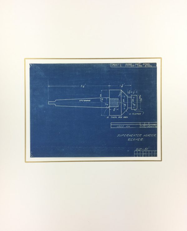 Technical Drawing Original Art - Blueprint, New York Central Rail, 1924