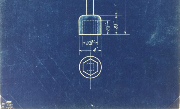 Technical Drawing Original Art - Blueprint, New York Central Rail, 1924