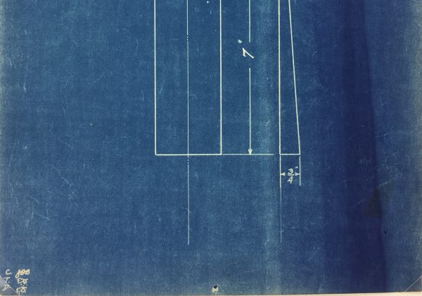 Technical Drawing Original Art - Blueprint, New York Central Rail, 1924