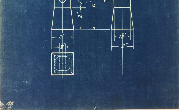 Technical Drawing Original Art - Blueprint, New York Central Rail, 1924