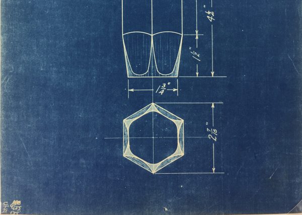 Technical Drawing Original Art - Blueprint, New York Central Rail, 1924
