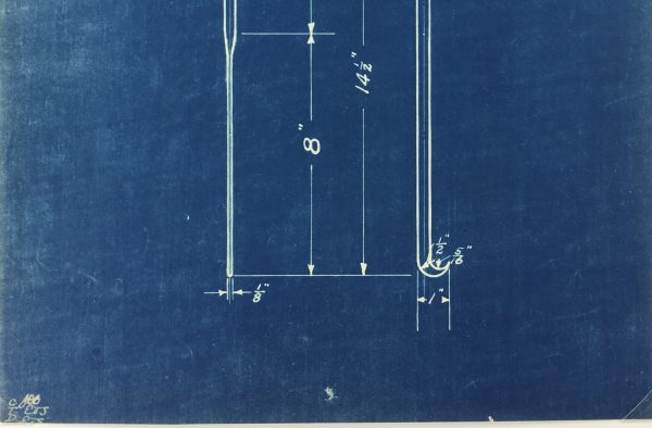 Technical Drawing Original Art - Blueprint, New York Central Rail, 1924