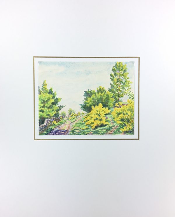 Trees Original Art - Landscape, Guerney, 1970