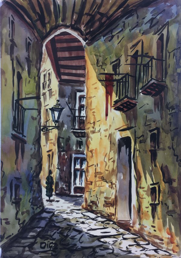 Towns Original Art - Gothic, Dif, 1973