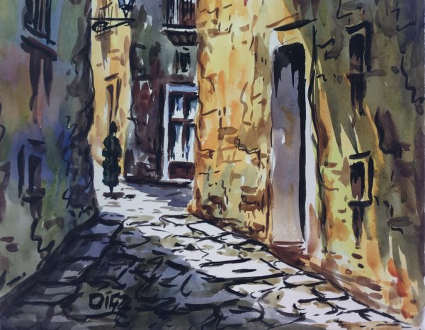 Towns Original Art - Gothic, Dif, 1973