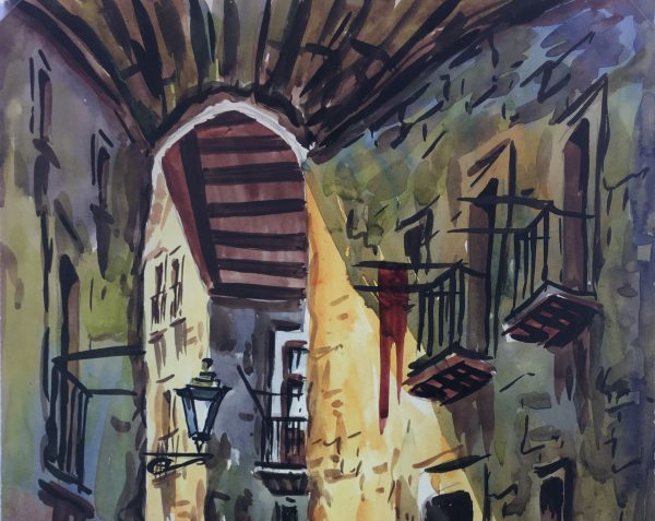 Towns Original Art - Gothic, Dif, 1973
