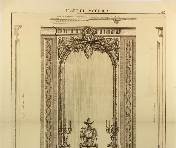 Architecture Print - Furniture Styles, French: J. Verchere, 1873