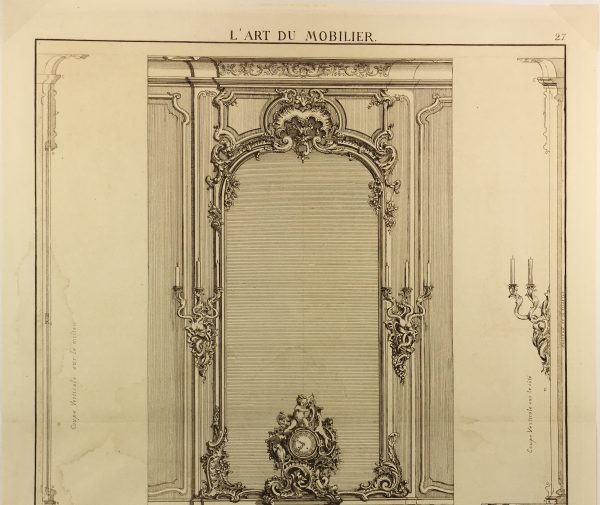 Architecture Print - Furniture Styles, French: J. Verchere, 1873