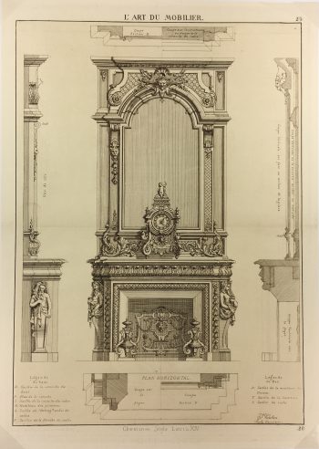 Architecture Print - Furniture Styles, French: J. Verchere, 1873