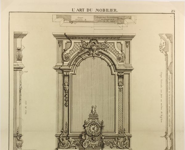 Architecture Print - Furniture Styles, French: J. Verchere, 1873