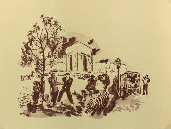Paris Print - Paris, Champs-Elysees, 1948