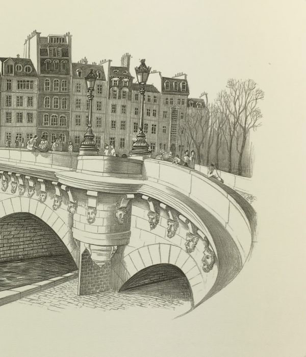 Paris Print - Paris Pont Neuf, F.Dhoska, C.1970