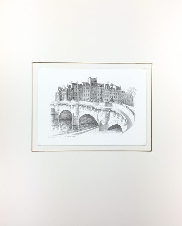 Paris Print - Paris Pont Neuf, F.Dhoska, C.1970