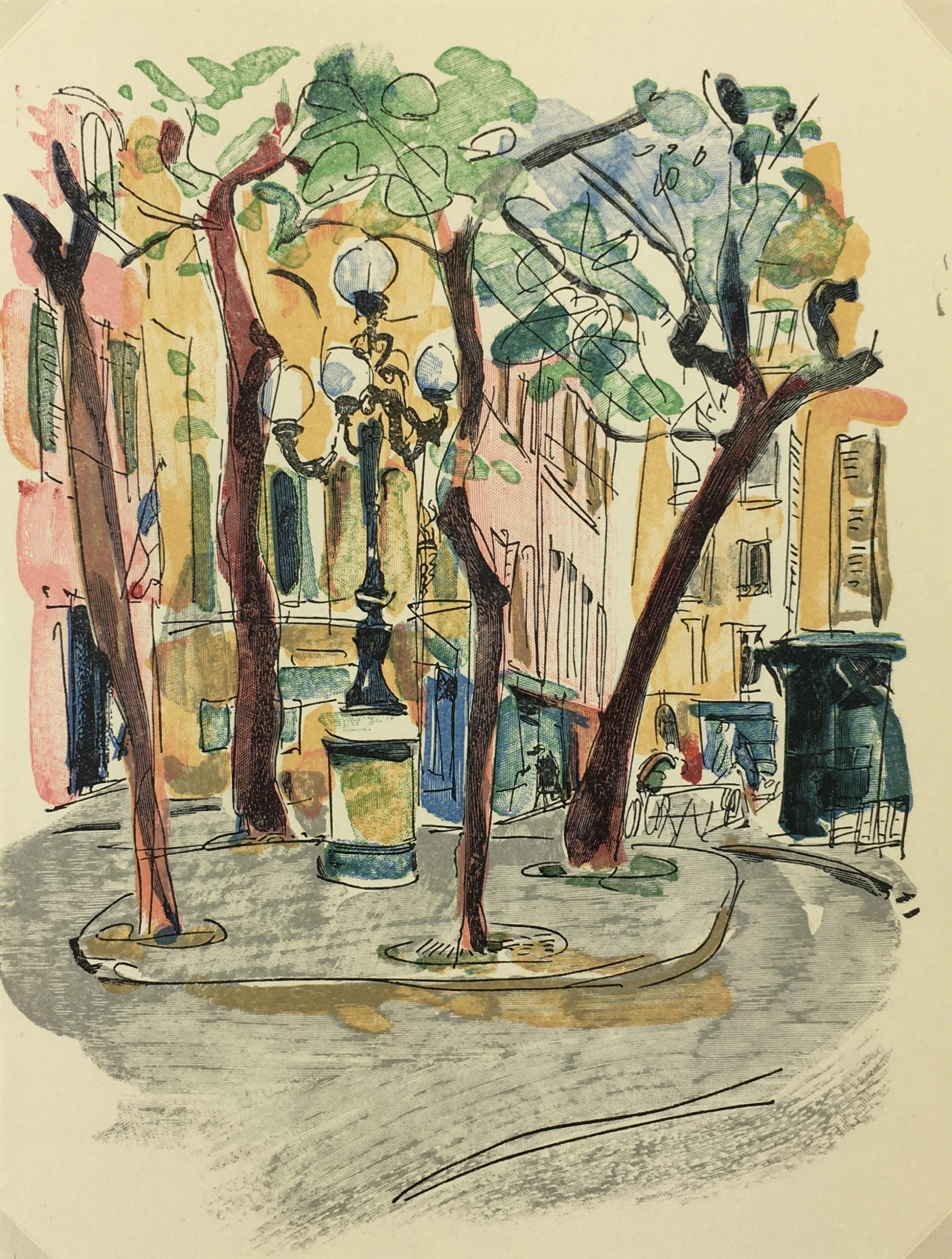 Paris Print - Place Furstenberg, P. Berger, 1951