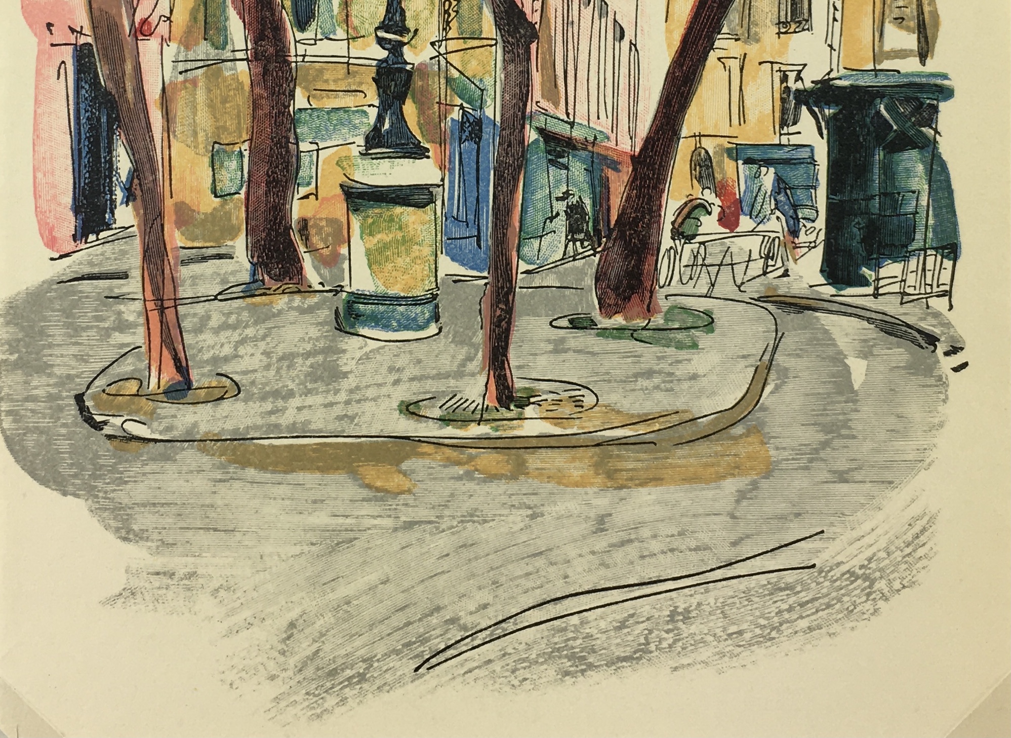 Paris Print - Place Furstenberg, P. Berger, 1951