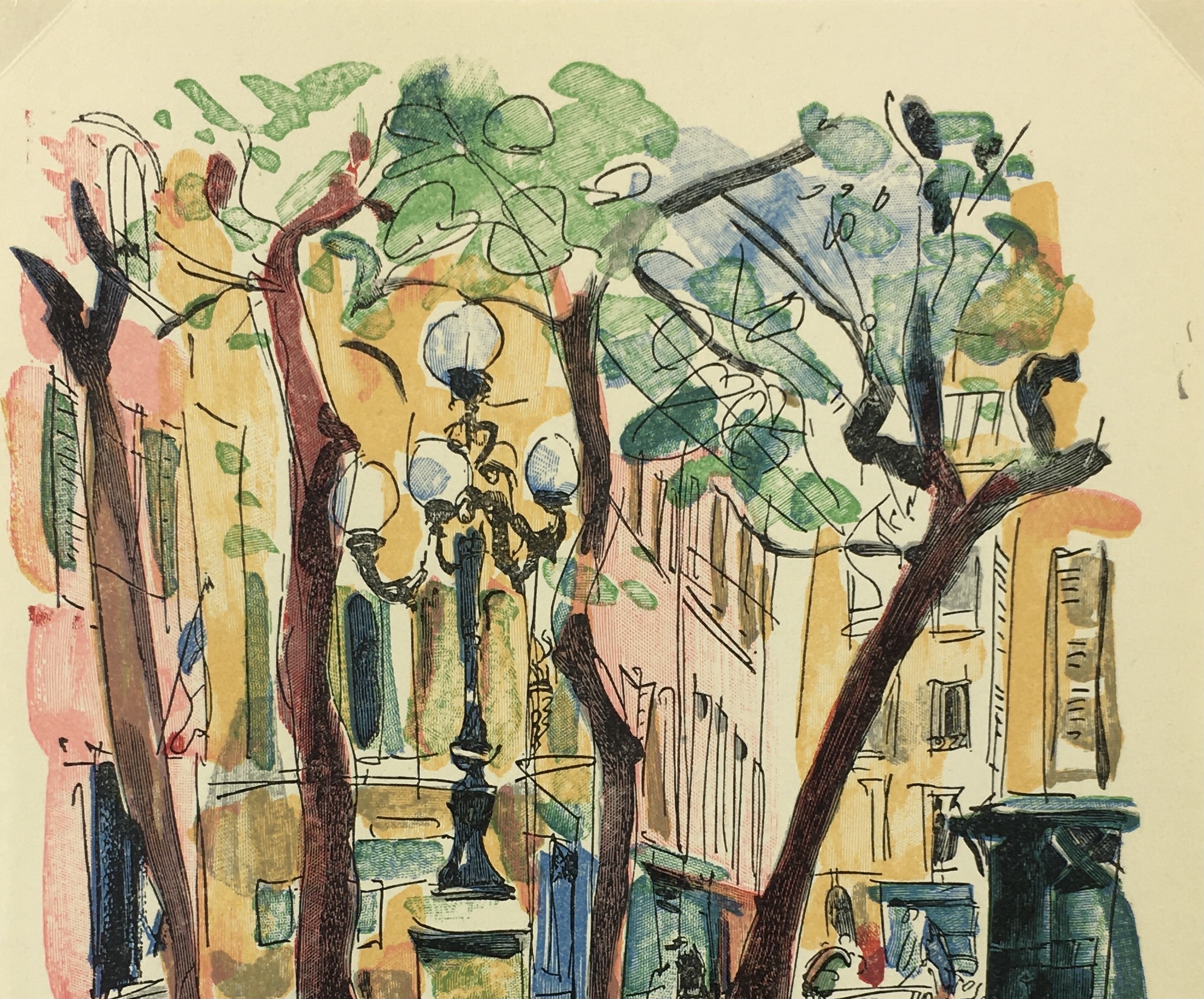 Paris Print - Place Furstenberg, P. Berger, 1951
