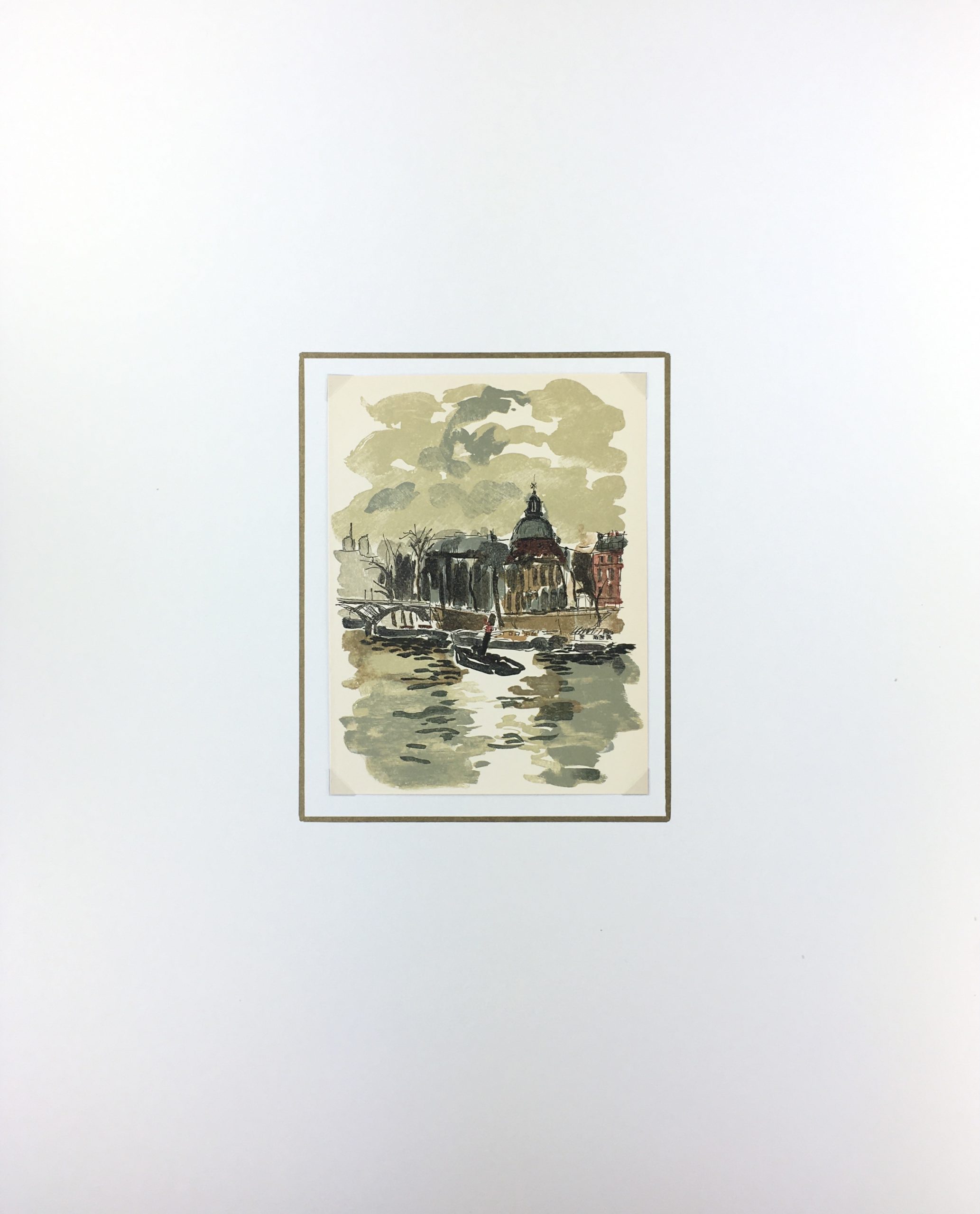 Paris Print - Seine River, P. Berger, 1951