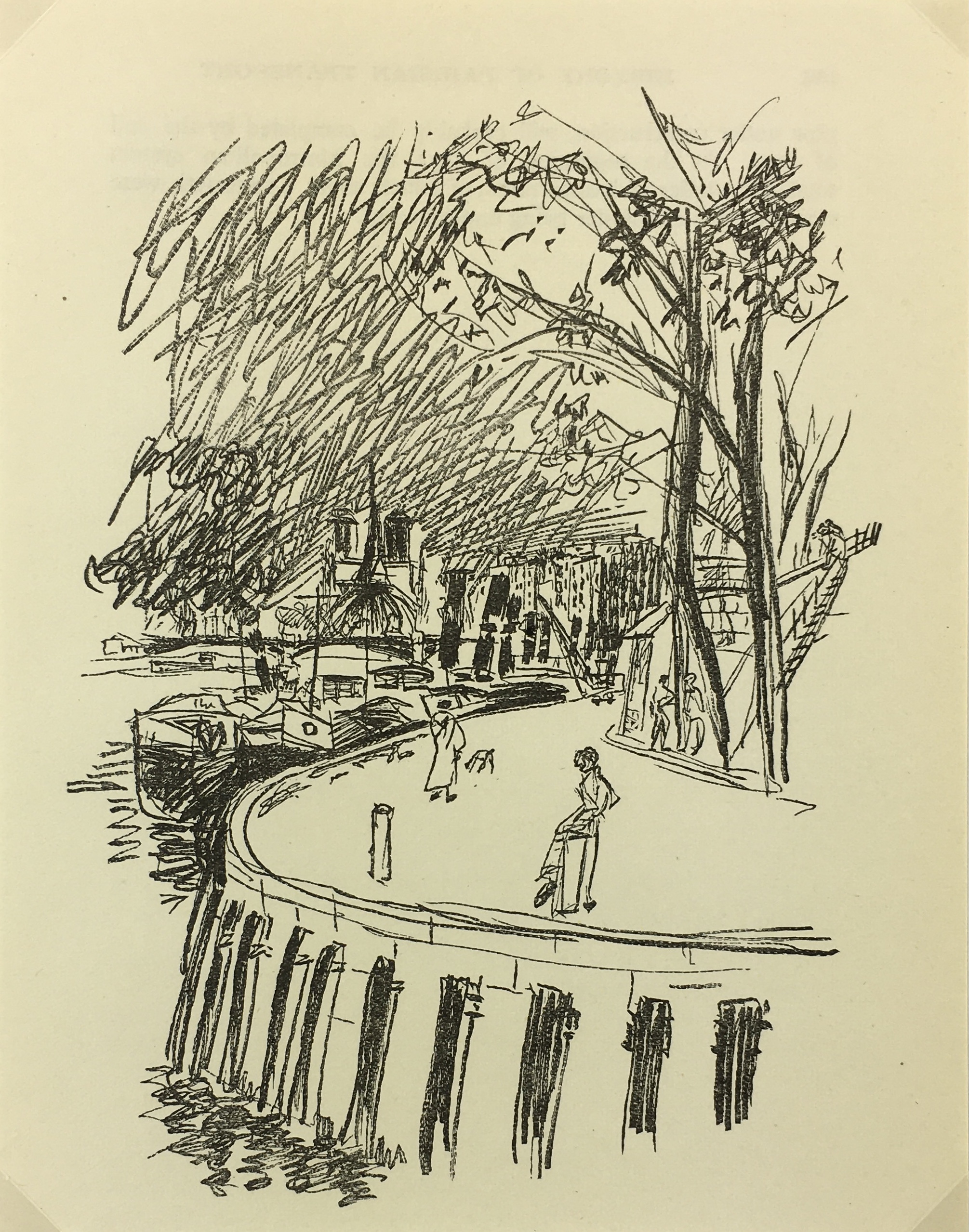 Paris Print - Notre Dame, P. Berger, 1951